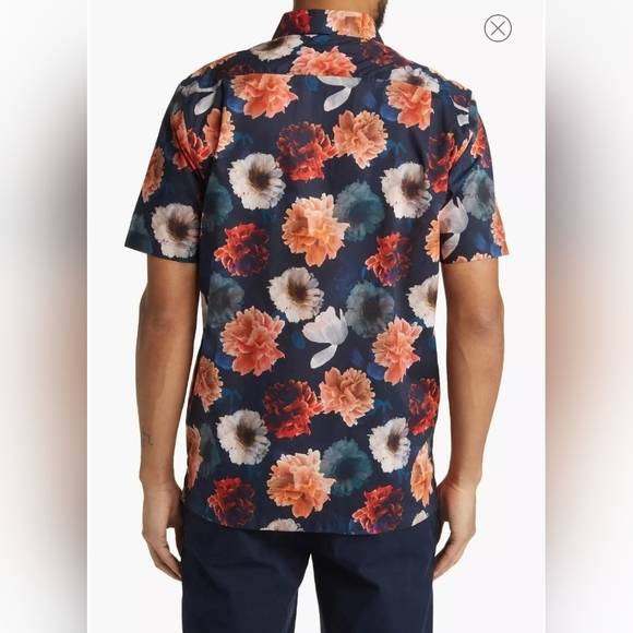 Big On-Point Short Sleeve Organic Cotton Button-Up Shirt. Good Man. - Picture 6 of 10